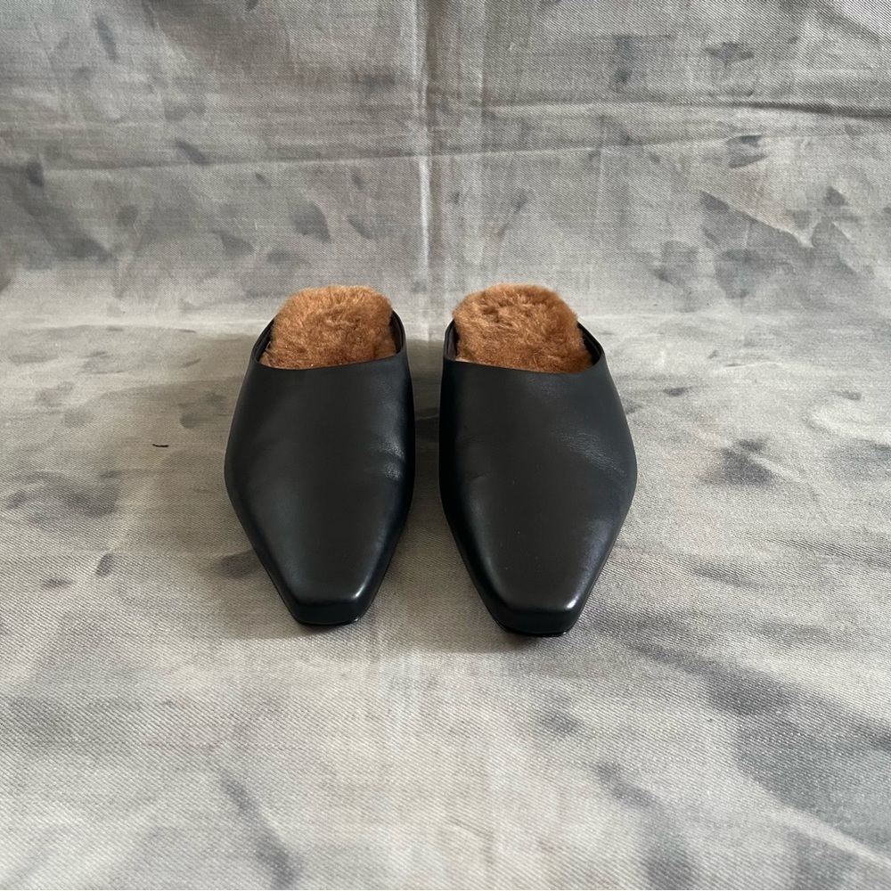 Neous Alba Shearling Lined Leather Mules - Picture 2 of 8